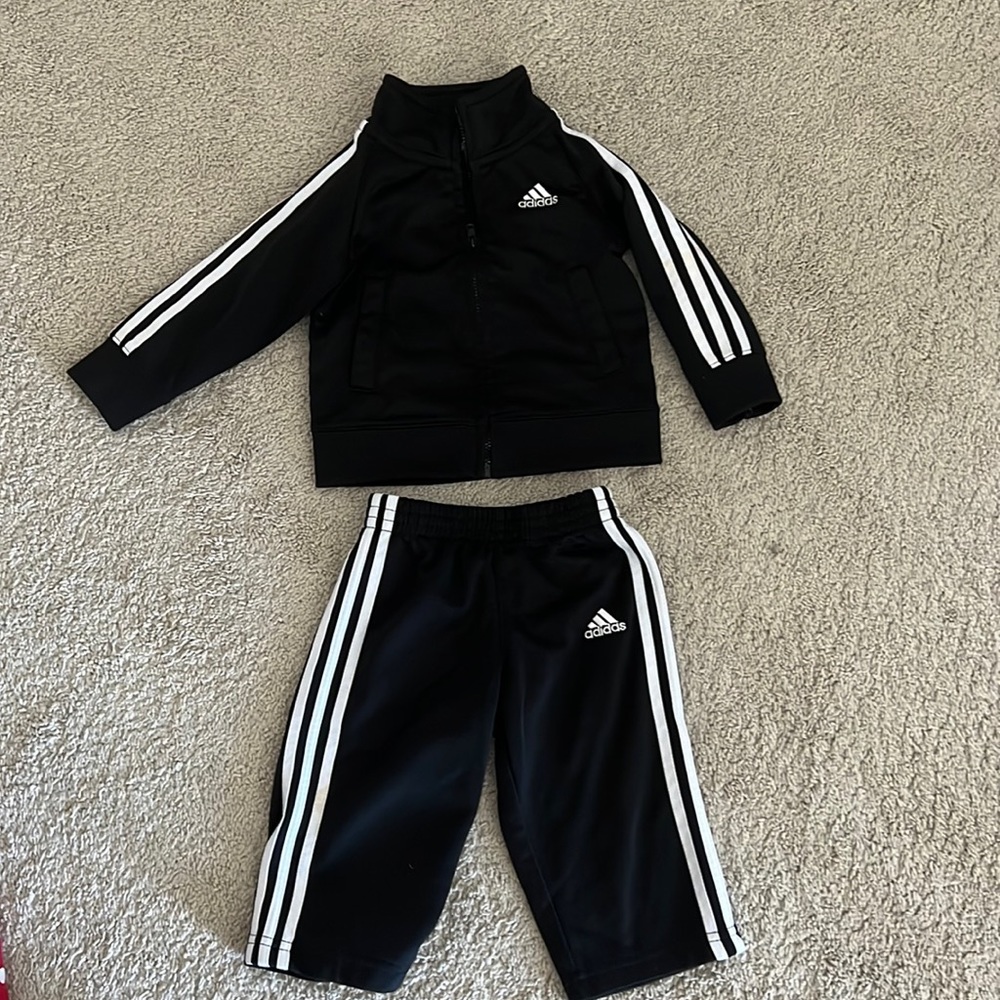Adidas track suit set. Size 12 months